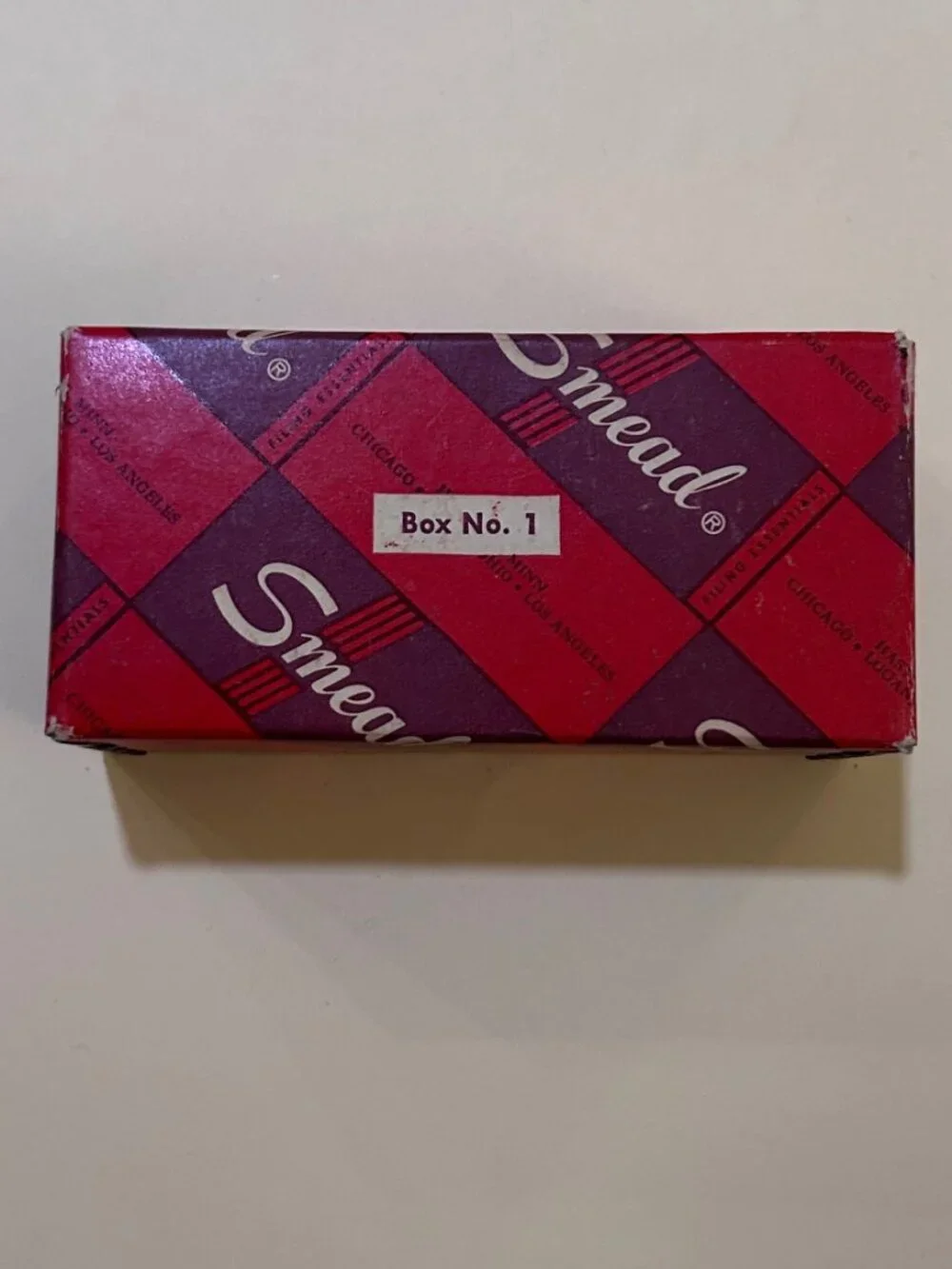 Vintage Smead Flex-A-Vision File Tabs and Cardboard Inserts in Original Box